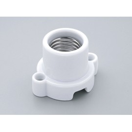 ELPA Round Reception Bulb Socket Lighting 300V_6A E26 White SB-2617H(W)