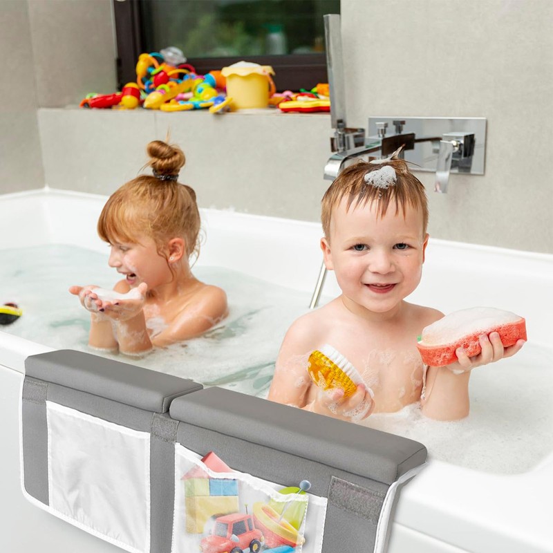 Baby Bath Kneeler Elbow Rest Pad Set Non Slip Toy