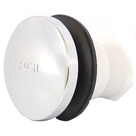 LASCO 03-4903 Tip-Toe Style, 3/8-Inch Thread Bathtub Drain Stopper, Chrome Plated