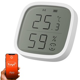 Extralink Smart Life Thermometer and Hygrometer Inside, Smart Home, Smart Thermometer, Zigbee 3.0 Protocol, LCD Display, Indoor Humidity Meter, Multi-Device Configuration