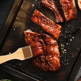 Amaxiu 3 Pieces Pastry Brushes for Baking, Pastry Brush with Boar Bristle and Beech Hardwood Handle Kitchen Oil Brush, Easy Clean Butter Brush, Food and Kitchen Cooking Brush