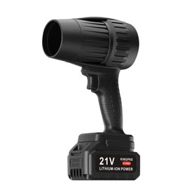 Leaf Blower Cordless, Portable Dust Cleaner Handheld Turbo Jet Blower, 30000 RPM Compressed Air Duster for Patio Cleaning, Drying, Camping, Snow Blowing（ 1 X 3.0Ah Battery and Charger Included）