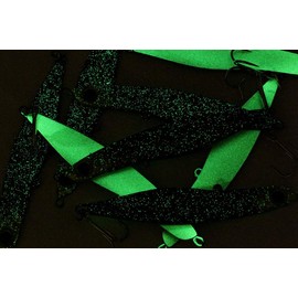 LUCKY CRAFT SW Wander Spanish Mackerel Jig 95, 30g, 699 HR Mint Black Sardine/Glow Green, Sinking, Tuna Fishing Jig Lure, Fishing Tackle, Fishing Gear, Yellowtail, White Seabass