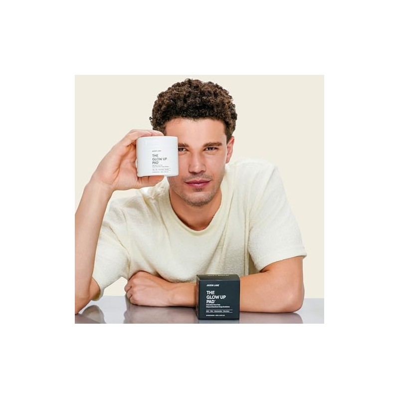 Glow Up Korean Toner Pads for Men (60ct) - Exfoliating