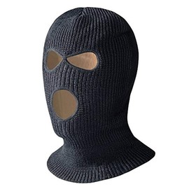 Pioneer V4020271-O/S Lined 3-Hole Balaclava, Windguard Black, Fit All