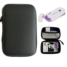 ZNDIJE Black Case for Finishing Touch Hair Remover, Laser Hair Removal, Gazelle Epilators(With A Black Handbag)