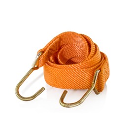 Marcobrothers Flat Bungee Cords Elastic Straps with Hooks，Heavy Duty Bungee Cord (60 inch X 1, Orange)