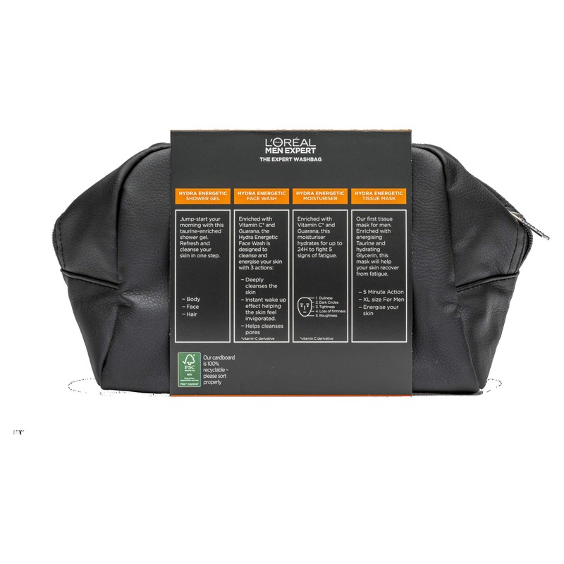 L'Oreal Men Expert The Expert Hydra Energetic Washbag Gift Set