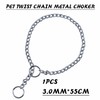 Metal Choke Chain for Dog, Adjustable Choke Collar for Pet