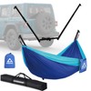 CROSSHIP Hitch Mount Hammock Stand - Includes Parachute Nylon Hammock