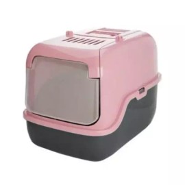 Gita Beuraendeu 고양이화장실탈취제 푸르미 고양이 화장실 인디핑크 3-Door Purumi Cat Litter Deodorizer, Cat Litter Box in Indie Pink, 3-Door [Single item]