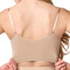 Coobie Seamless Lace Coverage Bra,Light Nude,Large