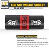 Aiourx 1/2" Drive Lug Nut Impact Socket, 21 x 22