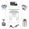 Hikenture Camp Stove Windshield Aluminium Windscreen Alloy Wind Screen, Lightweight