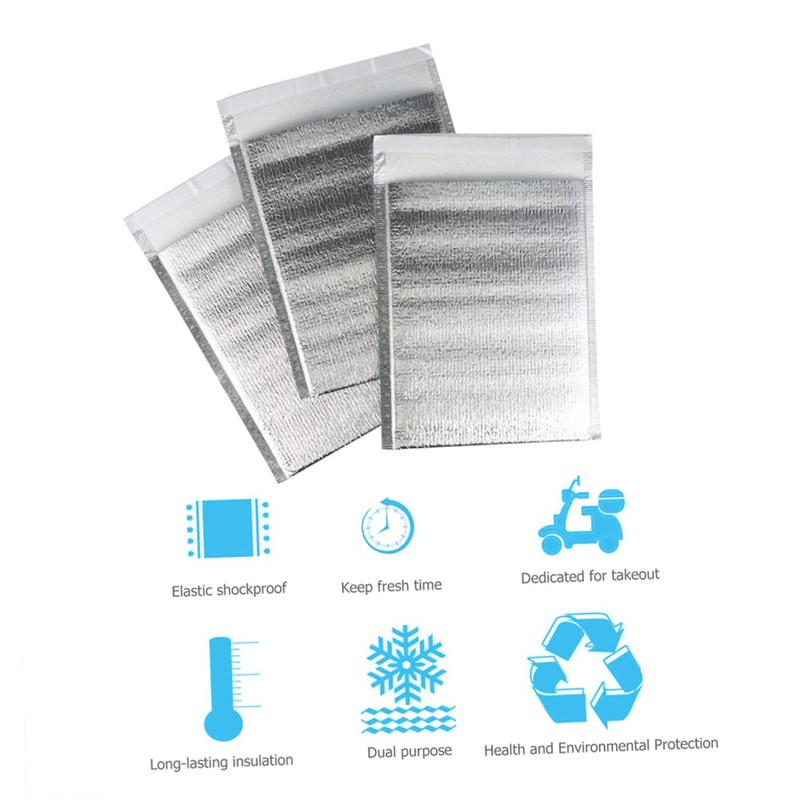 Zerodeko 100pcs Multi Function Insulated Bags Thicken Aluminum Foil Storage