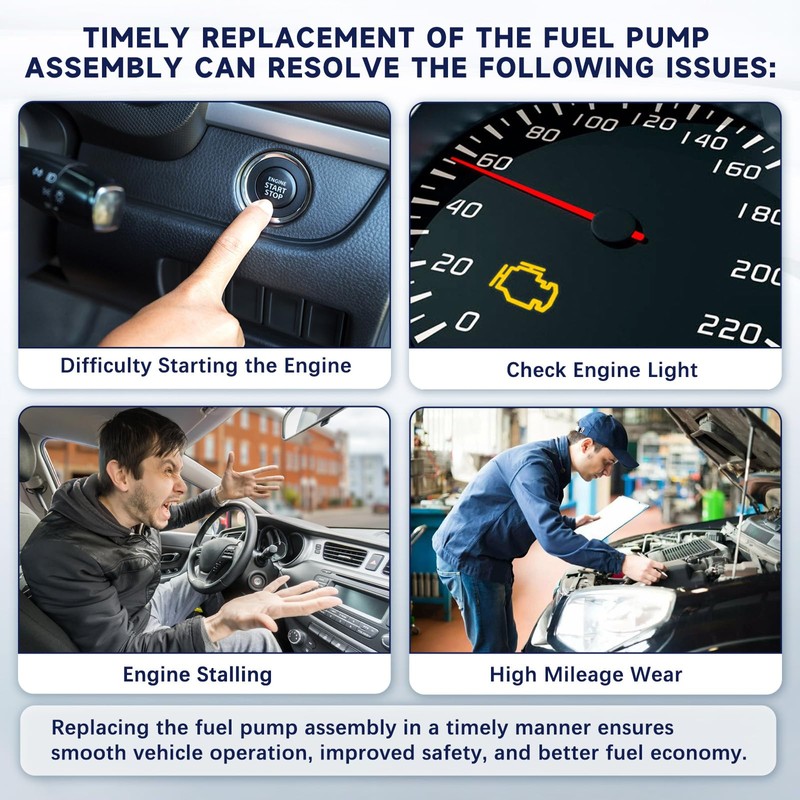 Fuel Pump Assembly with 20 Gallon Tank Compatible with Wrangler