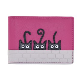 Mala Leather Peek A Boo ID/Card Holder - 693 01 (Pink)