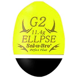 Sorbé Ellipse Yellow Medium Throughout Float Grey Conical Float (-00) 0.4 oz (12.30 g) / Ellipse Yellow)