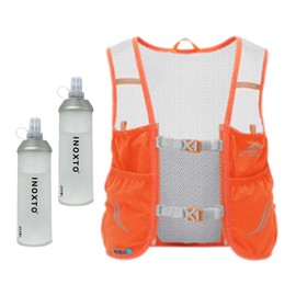 Esquirla Hydration Vest Backpack Hydration Backpack Running Vest Hydration Bag for Running Race Jogging Outdoor Sports Biking Hiking, Orange, M