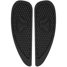 Motorcycle Tank Protector, Fydun Tank Traction Pad Side Gas Knee Grip Protector 2 PCS Anti Slip Gas Tank Protectors for Retro Motorcycle (Black)