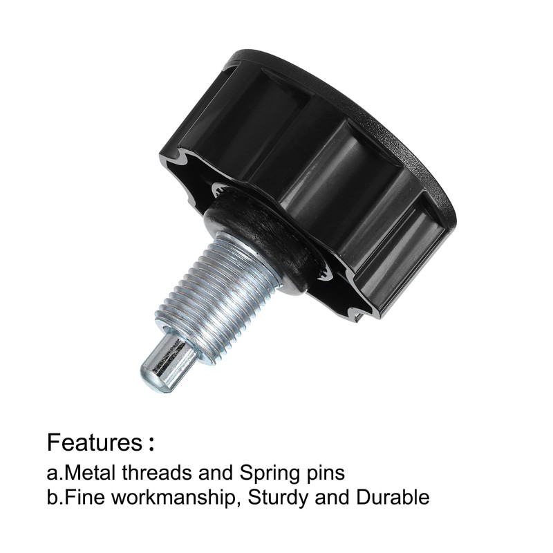 sourcing map Pull Pin Spring Knob Replacement Parts, M18 Adjustment