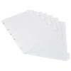 ACCO Wilson Jones Separadores de Carpeta Borrables, Color Blanco, 8