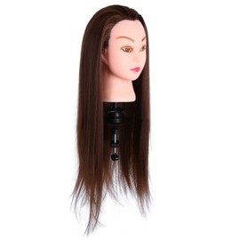 26‘’ Salon Hair Practice Hairdressing Training Head Cosmetology Mannequin With Clamp Holder
