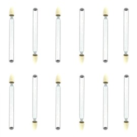 Lind Kitchen 12pcs 3x3mm Special-Felt Buff Wheel Conical Bullet Wool Grinding Head Mandrel Mounted High Luminance Polishing Rotary Tools
