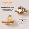 COOLEX Curved Cat Wall Shelves and Perches, Floating Cat Wall