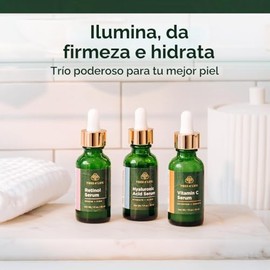 Sérum antienvejecimiento ToLB paquete combo, orgánico al 72 %, sérum de vitamina C, sérum de retinol, sérum de ácido hialurónico, 3 onzas
