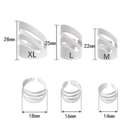 8Pcs Alaska Guitar Picks（XL+L+L+M）, Adjustable Finger Picks, Alaska Picks Plectrums Stringed Instrument Accessories Guitar Picks (White)