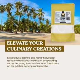 Cinta - Balinese Kusamba Sea Salt, Hand-Harvested Sea Salt from Bali, All-Natural Small Crystal Sea Salt With No Additives or Refining, Natural Salt for Cooking, Snacks, and More, 5.3 oz