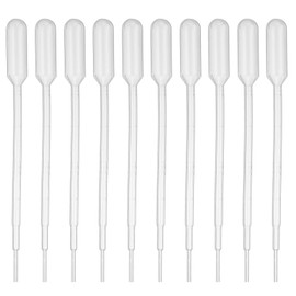 PATIKIL 1ml Pipettes Dropper, 128 Pcs Plastic Pipettes Disposable Pipette Transfer Pipette Calibrated Plastic Eye Dropper with Scale for Science Laboratory Resin DIY Crafts Makeup Oil