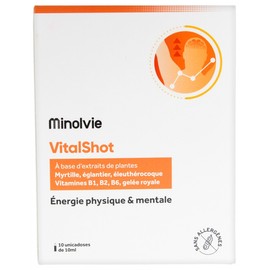Minolvie VitalShot Physical & Mental Energy 10 Units