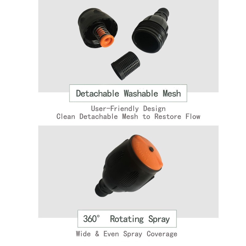 4 Pack Gear Drive Sprinkler for Yard Garden Lawn Above