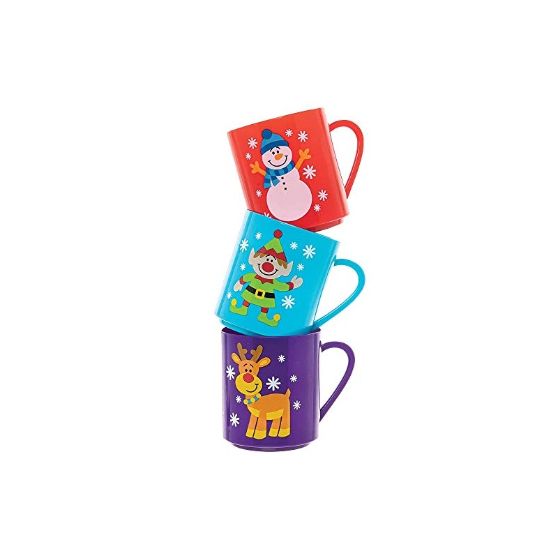 Baker Ross FX398 Tazza di Natale in Plastica - Confezione