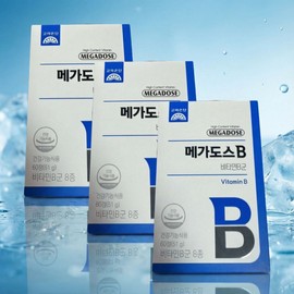 Mongul Cloud Partners Korea Eundan Megadose B Vitamin B Complex Highly Concentrated Effectiveness, 3 Pieces / 고려은단 메가도스b 비타민b 컴플렉스 효능 고농축, 3개