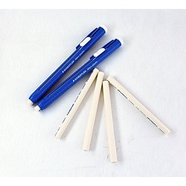 STAEDTLER Stick Eraser Set - Mars plastic 528 50 Propelling Graphite Stick Eraser 2pieces + REFILLS 4pieces / Solid eraser with little residue/Length adjustable body/German brand