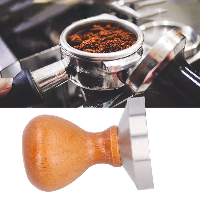 58mm Stainless Steel Coffee Tamper Powder Press Hammer Coffee Machine