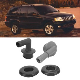 Aramox - Juego de 4 Codos de Válvula de Ventilación PCV CCV con Ojales de Repuesto para Instalación Fija para Grand Cherokee WJ 4.0L 00-04 OEM: 53013360AA