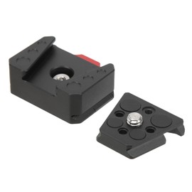 V Lock Assembly Kit, Female V Dock Male V Lock Quick Release Plate, V Mount Plate Cheese Plate for Stabilizer, Tripod, Cameras, 1/4 Inch Hole, 38mm Slot