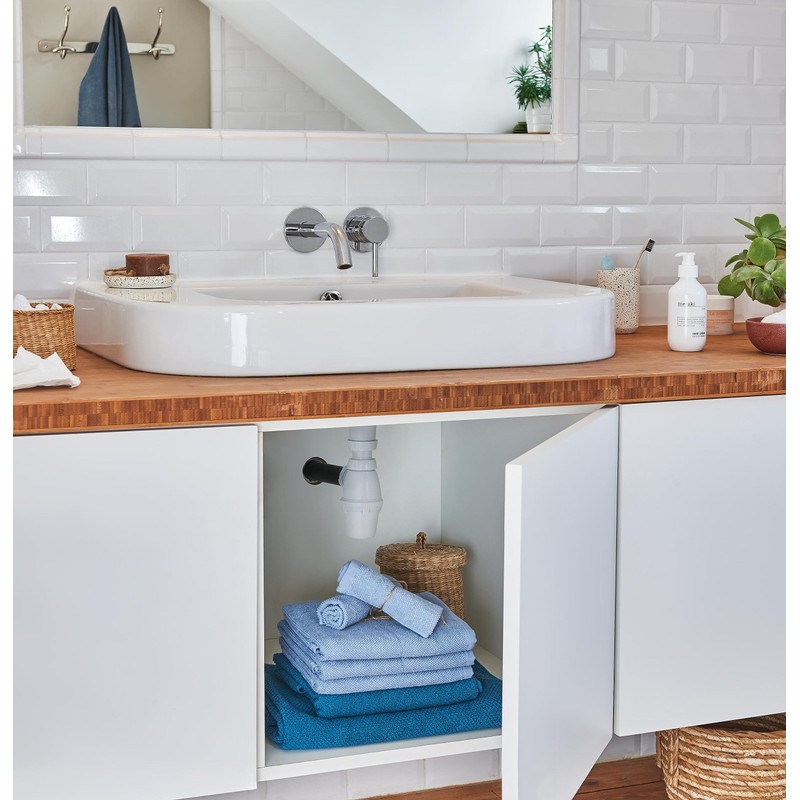 Wirquin Quick-Clac SP50099 Drain Fitting/with Siphon/with Stopper/Chrome