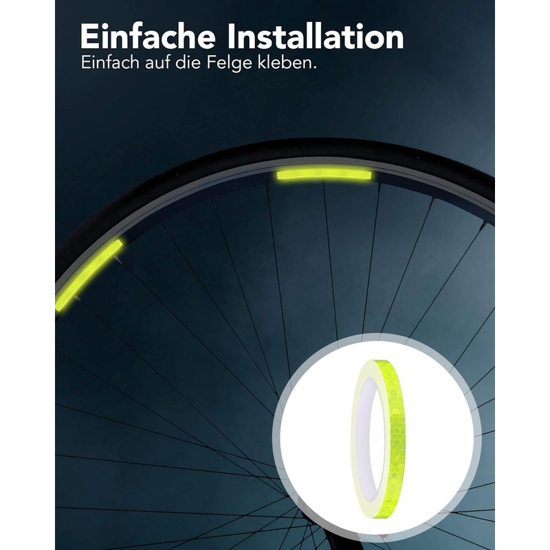 HSIXHAF Bicycle Reflectors Front and Rear, 7 Pieces Bicycle Reflector