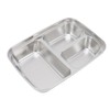 Lunch Box 3 Compartments 304 Stainless Steel Plastic Matching Spoon