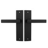 Decoranddecor Lumina Matt Black Internal Lever Door Handle Set with