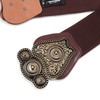 BlackButterfly Wide Elastic Stretch Vintage Antique Retro Buckle Belt (Dark