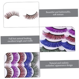 Healeved 25pairs Faux Eyelashes Decorative Dense False Lashes for Girls Easy to Apply Natural Look for Parties and Everyday Wear