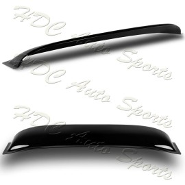 HDC Autosports For 2006-2015 Honda Civic Sedan Black ABS Plastic Rear Window Roof Spoiler Visor