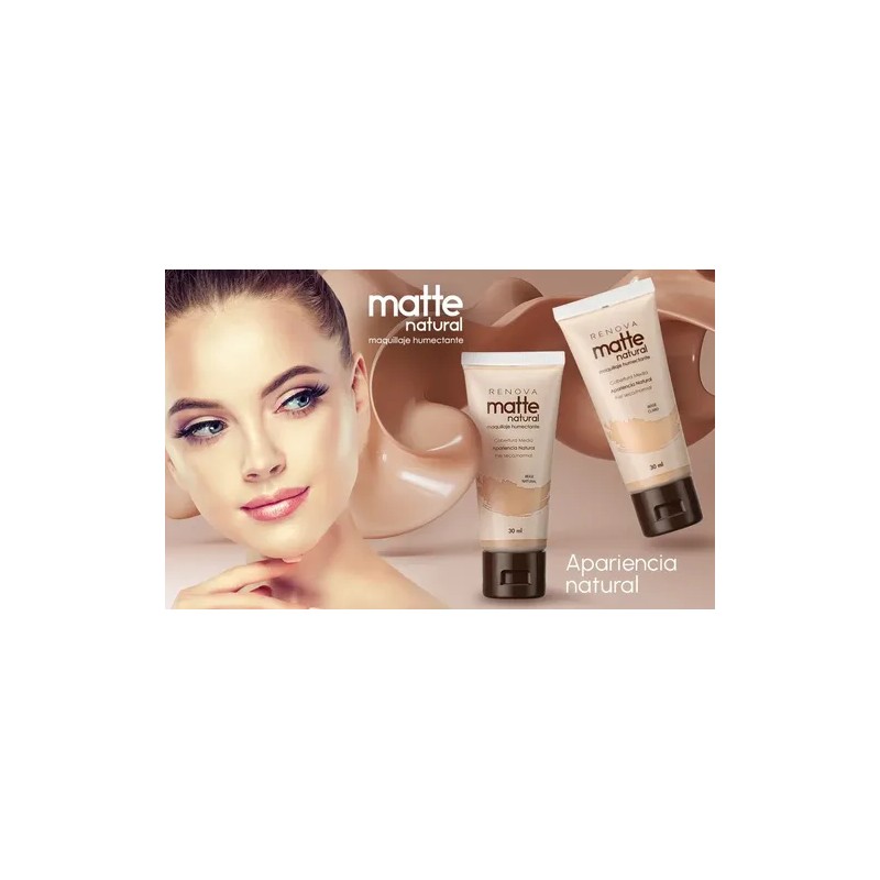 Base Líquida Matte Natural 30ml Renova