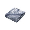 Carari Hair Drying Towel, 3.6 Times Absorbent Microfiber, Marble, Navy,